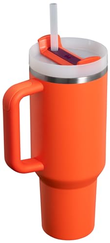 STANLEY Quencher H2.0 Tumbler with Handle and Straw 40 oz | Flowstate 3-Position Lid | Cup Holder Compatible for Travel | Insulated Stainless Steel Cup | BPA-Free | Tigerlily Plum