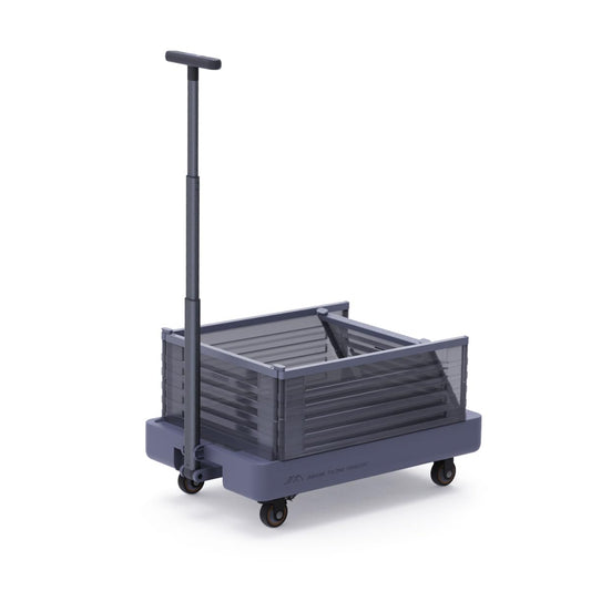 Rolling Crate with Wheels - Teacher Rolling Cart - Portable Folding Hand Truck for Groceries, Teacher, Moving, and Office Use, 165 lbs Capacity - No Assembly Required