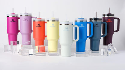 STANLEY Quencher H2.0 Tumbler with Handle and Straw 40 oz | Flowstate 3-Position Lid | Cup Holder Compatible for Travel | Insulated Stainless Steel Cup | BPA-Free | Tigerlily Plum